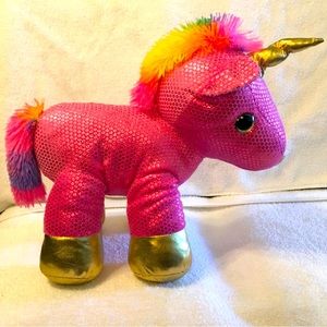 Dan-Dee Pink Plush Unicorn